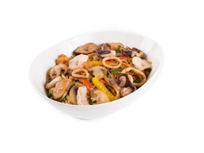 Локшина Wok з морепродуктами