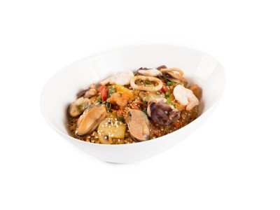 Рис Wok з морепродуктами